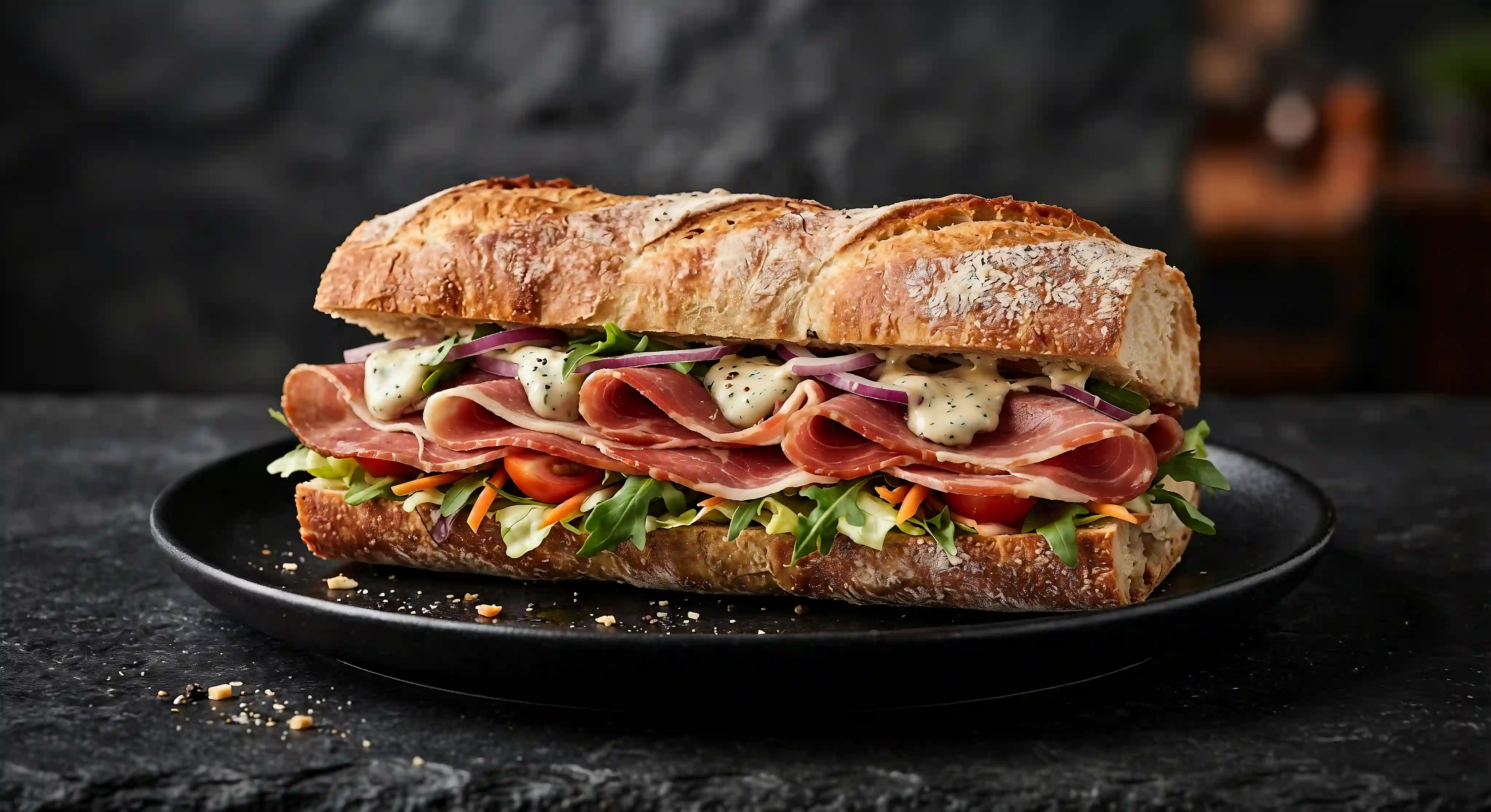 Schinken Baguette